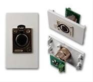 VISION TechConnect - Interruptores inmediatos de placas de instalacin modular - 3 PIN XLR - 1 puerto (TC2 XLRF)
